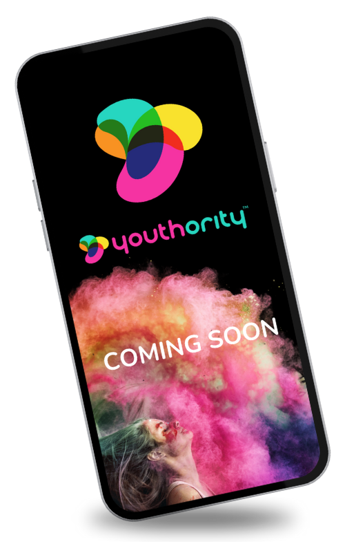 Youthority app mobile mockup BG Transparent